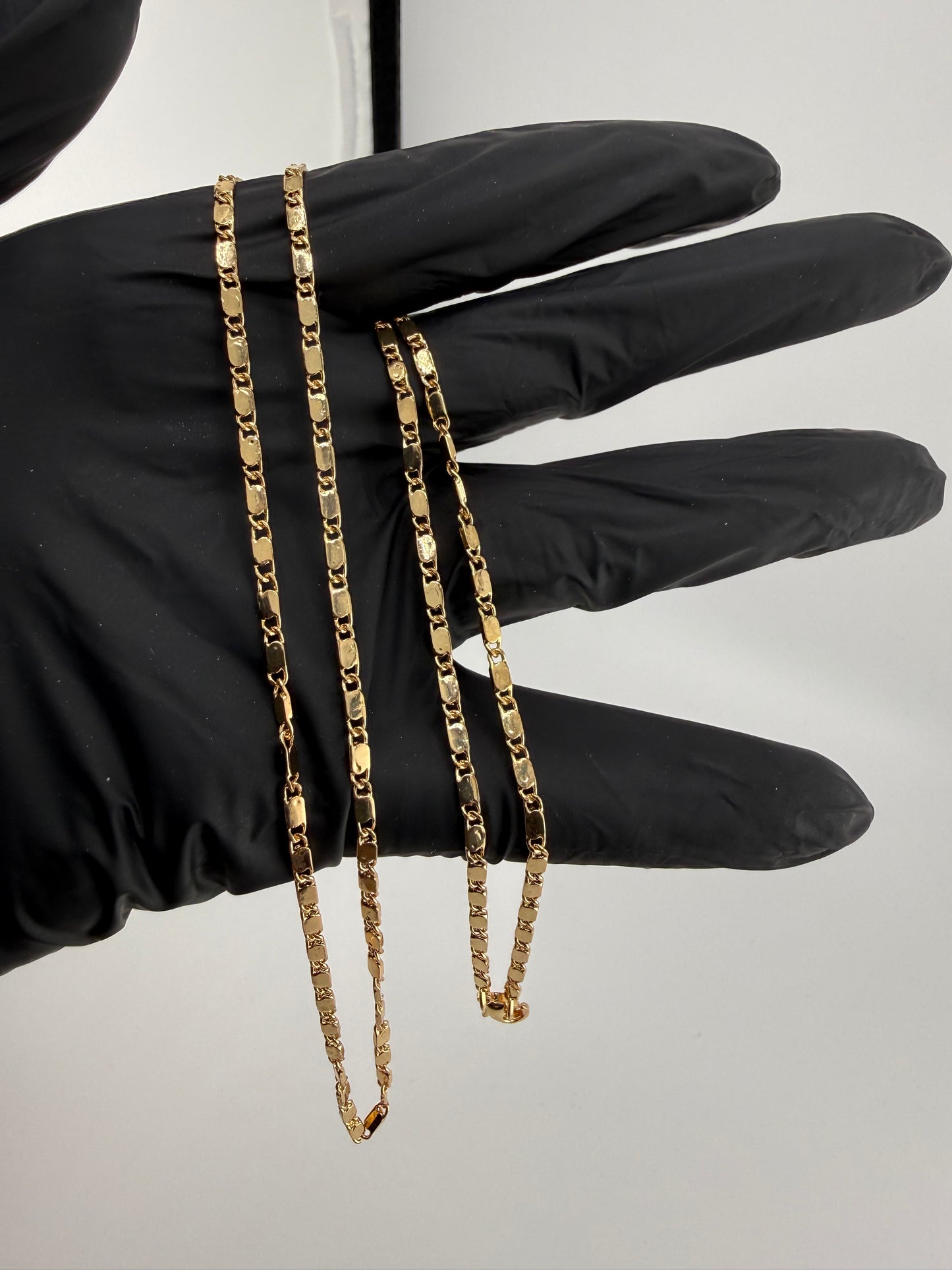 24" 2mm Valentino Chain 18K Gold Filled Brand New