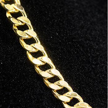 20" 3mm Diamond Cut Cuban Link Chain 18K Gold Filled Brand New