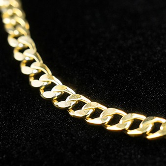 20" 3mm Diamond Cut Cuban Link Chain 18K Gold Filled Brand New