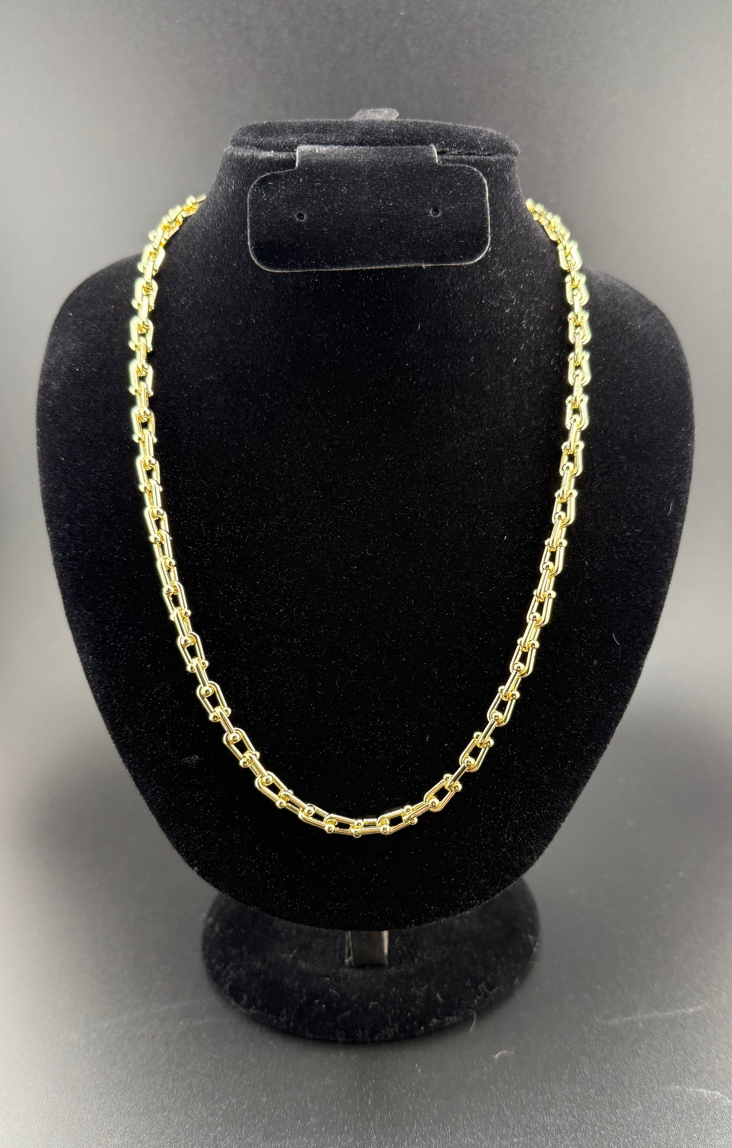 18–20" Adjustable Tiffany Link Chain 18k Gold Filled Brand New