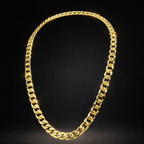 20" 3mm Diamond Cut Cuban Link Chain 18K Gold Filled Brand New