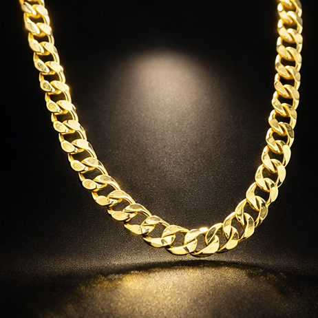 20" 3mm Diamond Cut Cuban Link Chain 18K Gold Filled Brand New