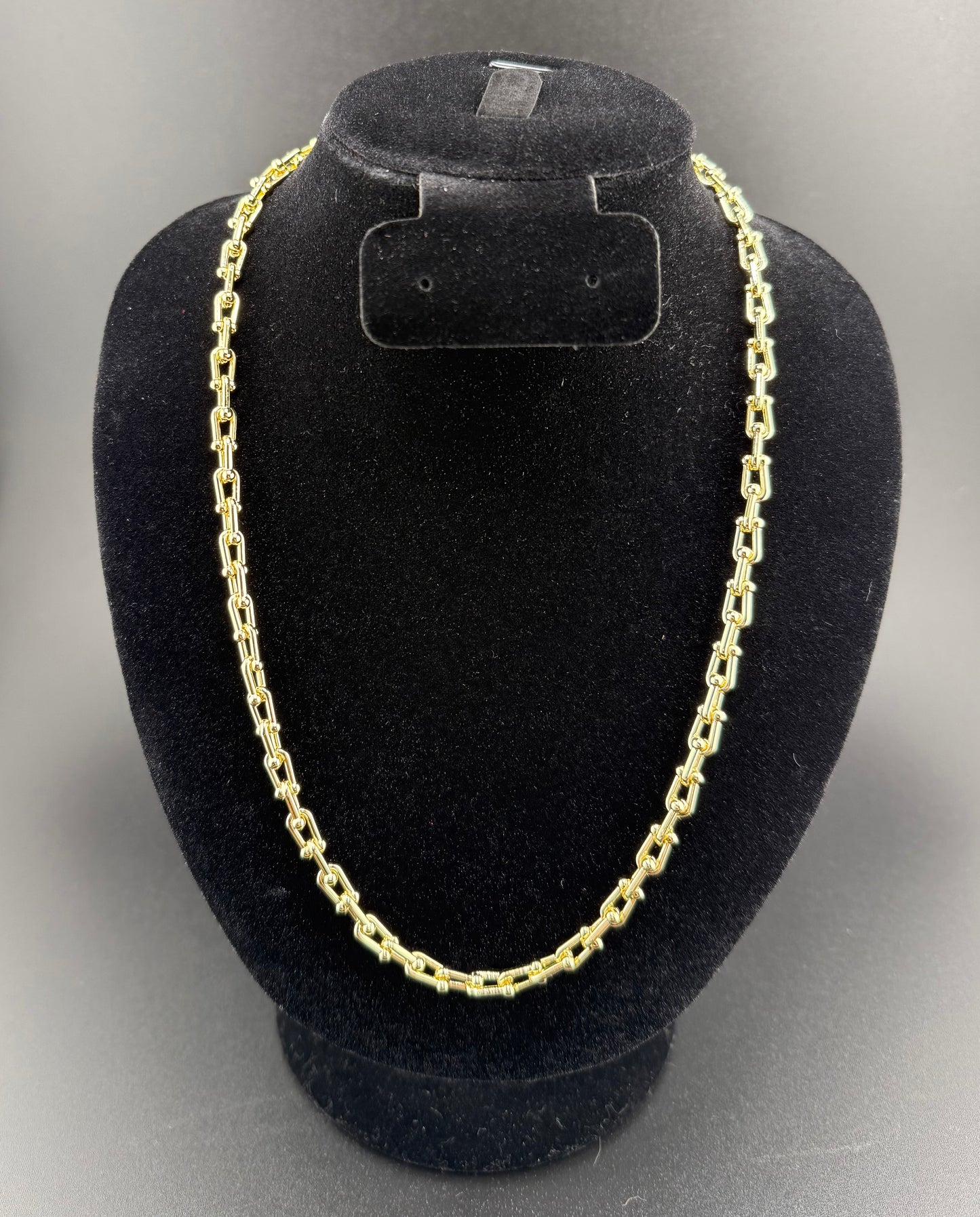 18–20" Adjustable Tiffany Link Chain 18k Gold Filled Brand New