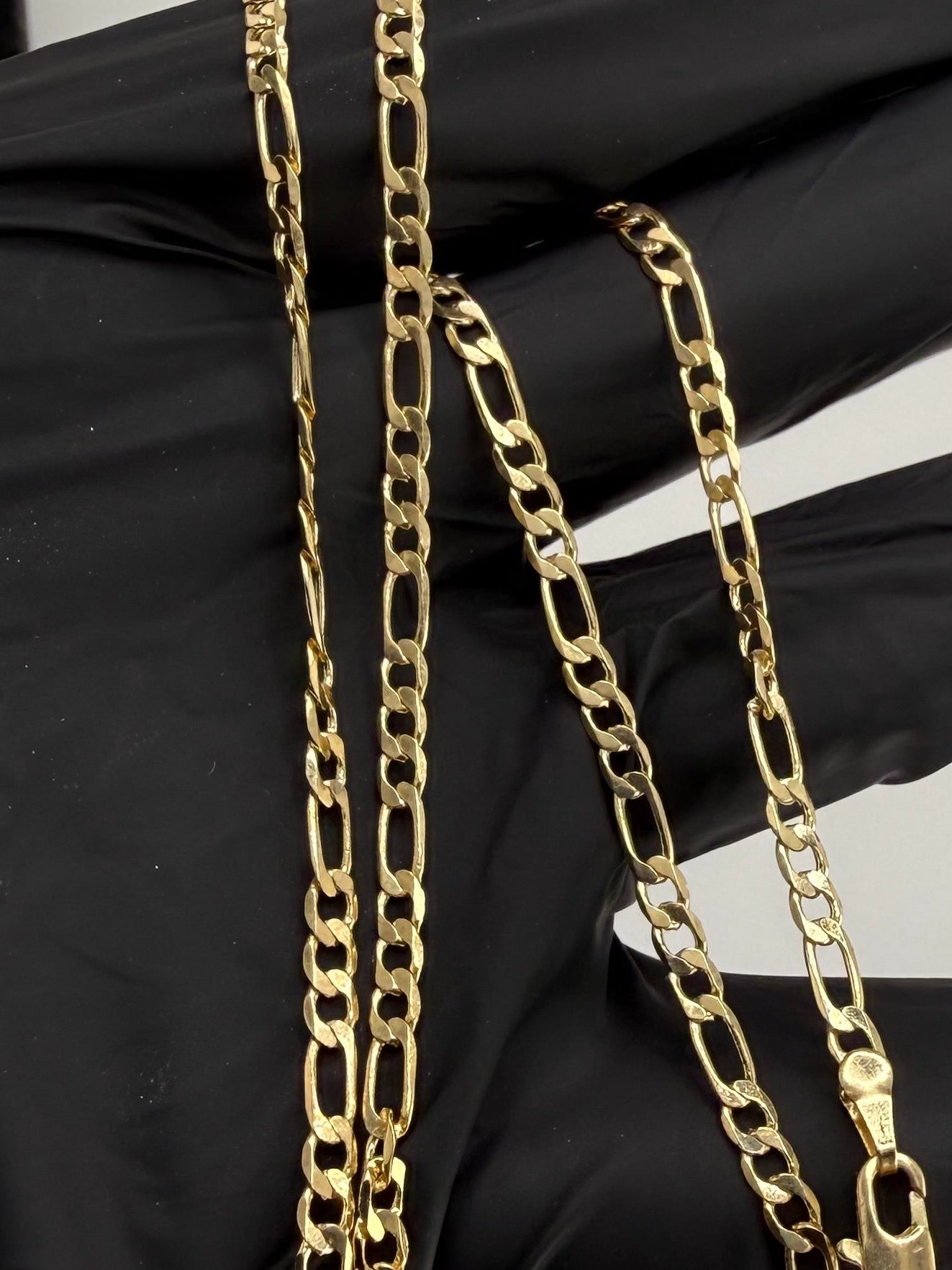 18" 3mm Figaro Chain 18K Gold Filled Brand New