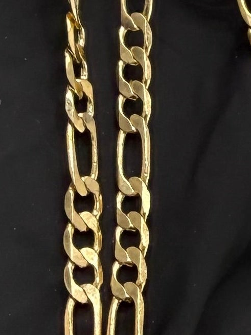18" 3mm Figaro Chain 18K Gold Filled Brand New