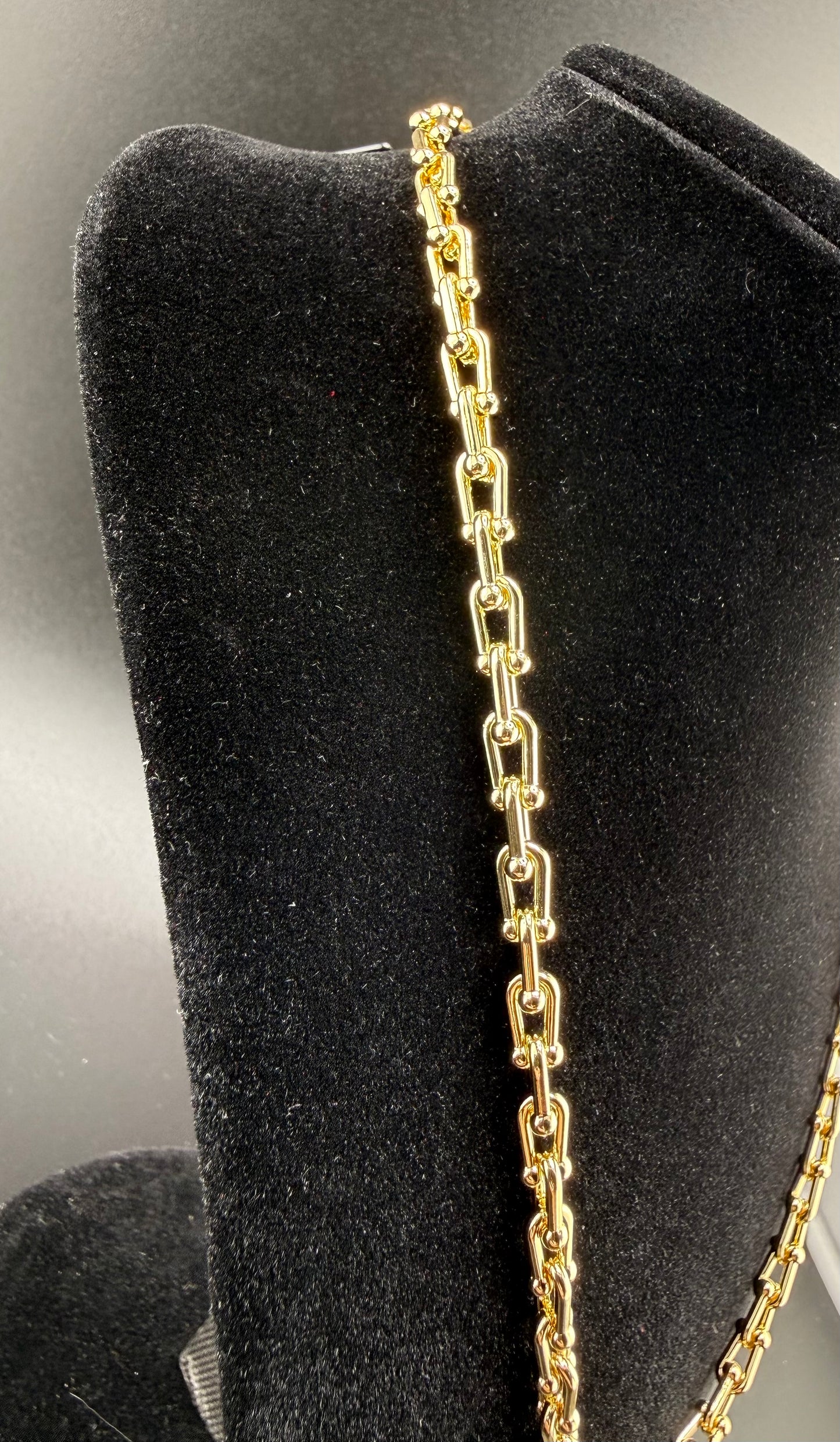 18–20" Adjustable Tiffany Link Chain 18k Gold Filled Brand New