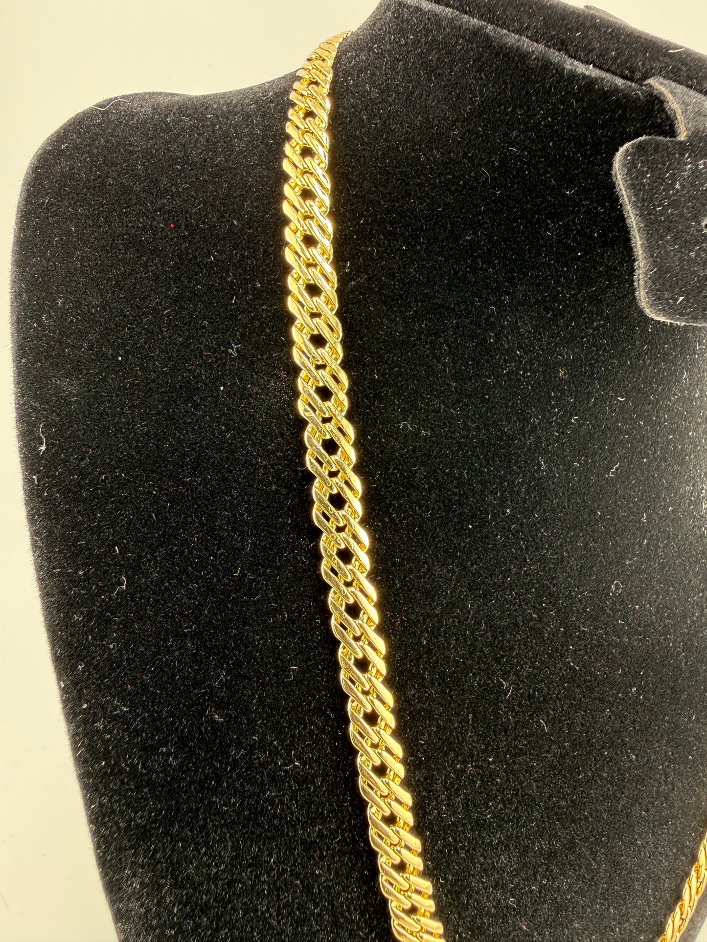 18" 5mm Double Cuban Link Chain 18K Gold Filled Brand New