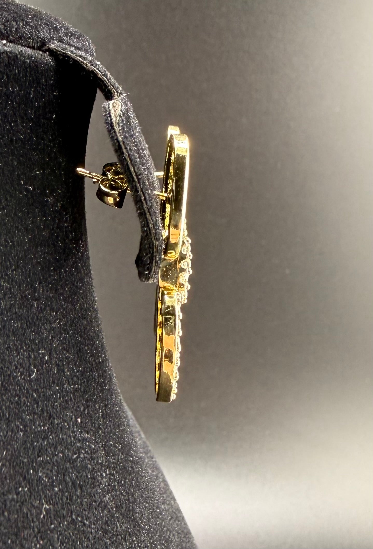 Gucci Link Dangle Earrings 18k Gold Filled Brand New