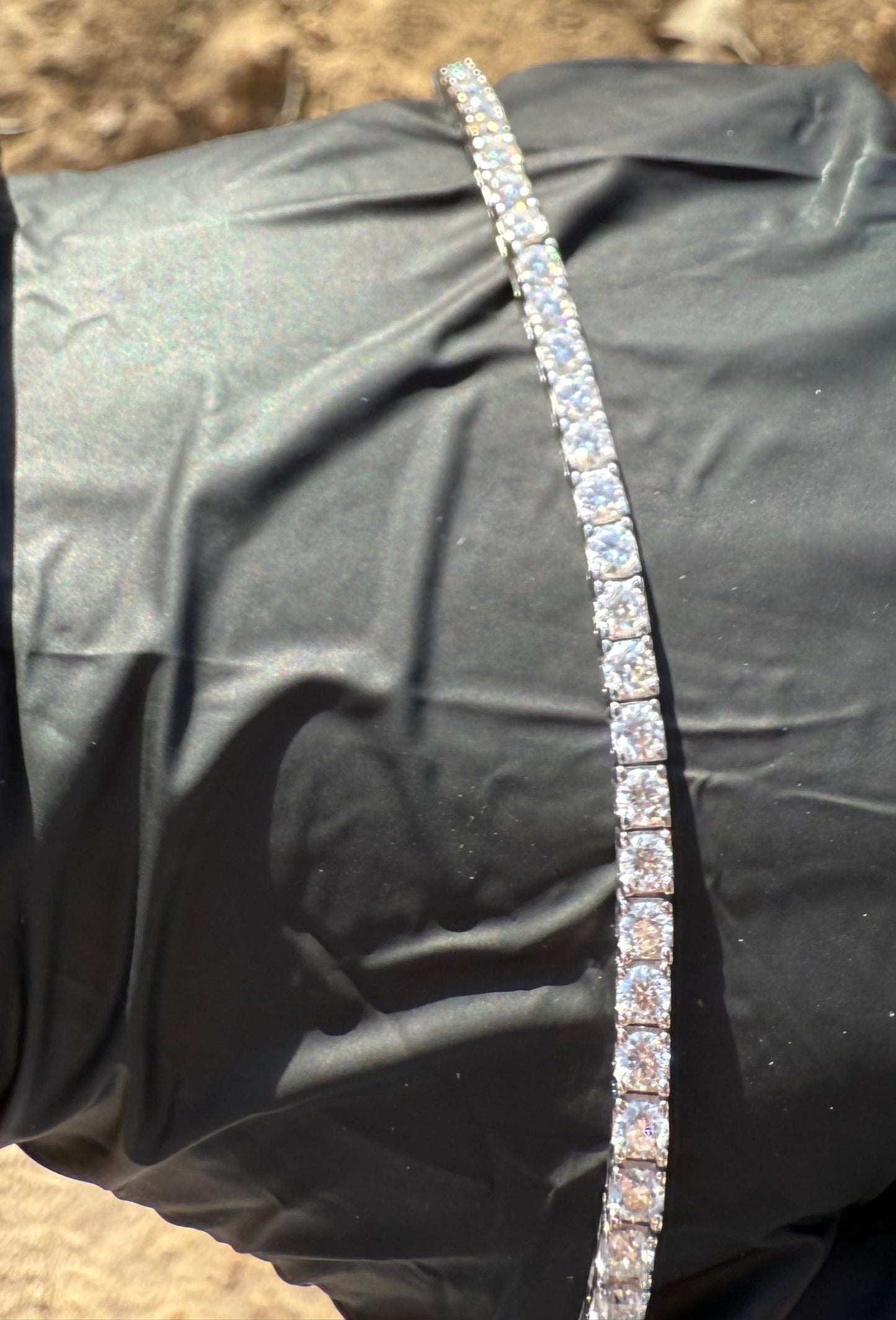 7.5" 3mm Moissanite Tennis Bracelet 925 Sterling Silver Brand New