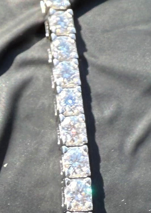 7.5" 3mm Moissanite Tennis Bracelet 925 Sterling Silver Brand New