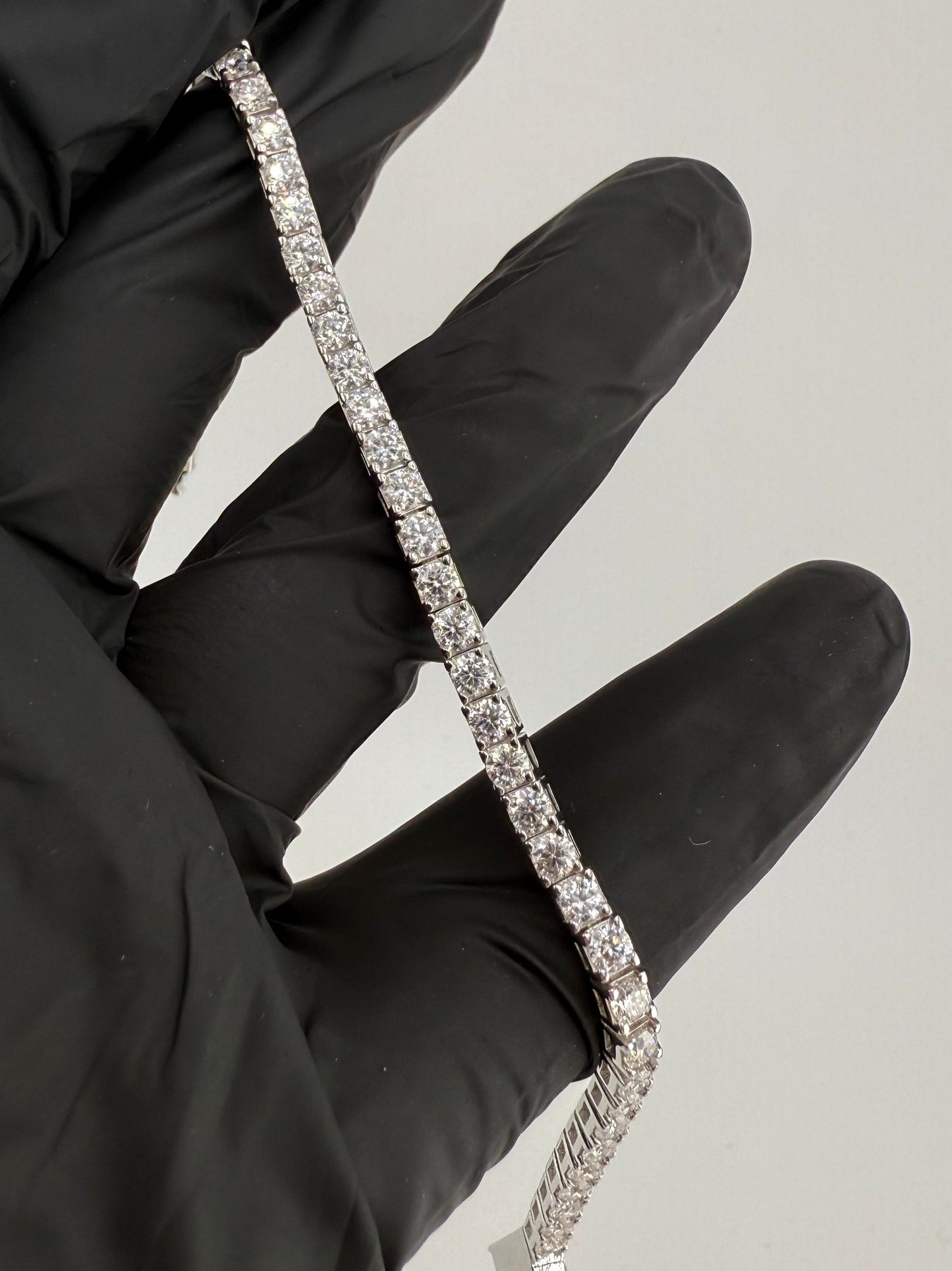 7.5" 3mm Moissanite Tennis Bracelet 925 Sterling Silver Brand New