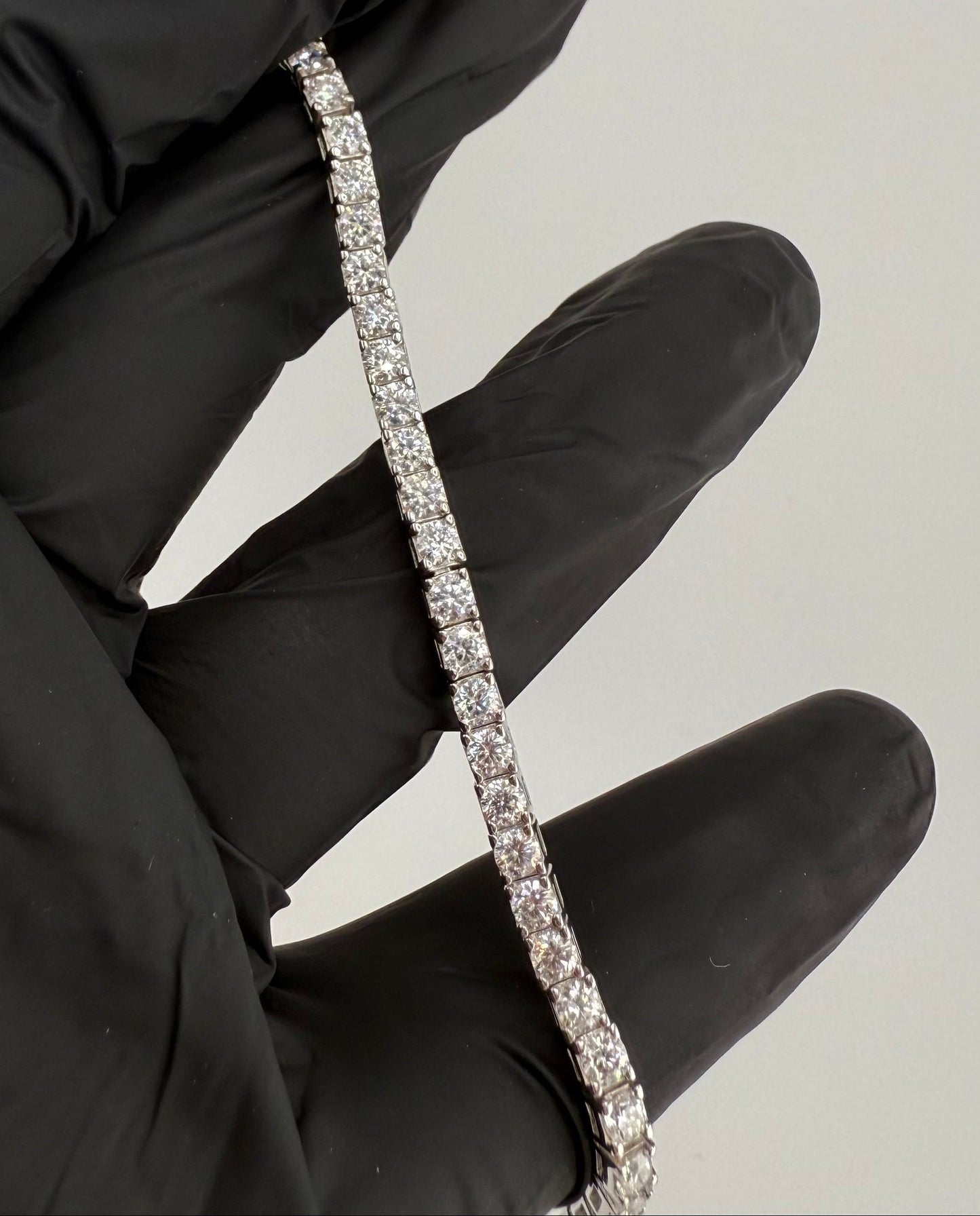 7.5" 3mm Moissanite Tennis Bracelet 925 Sterling Silver Brand New