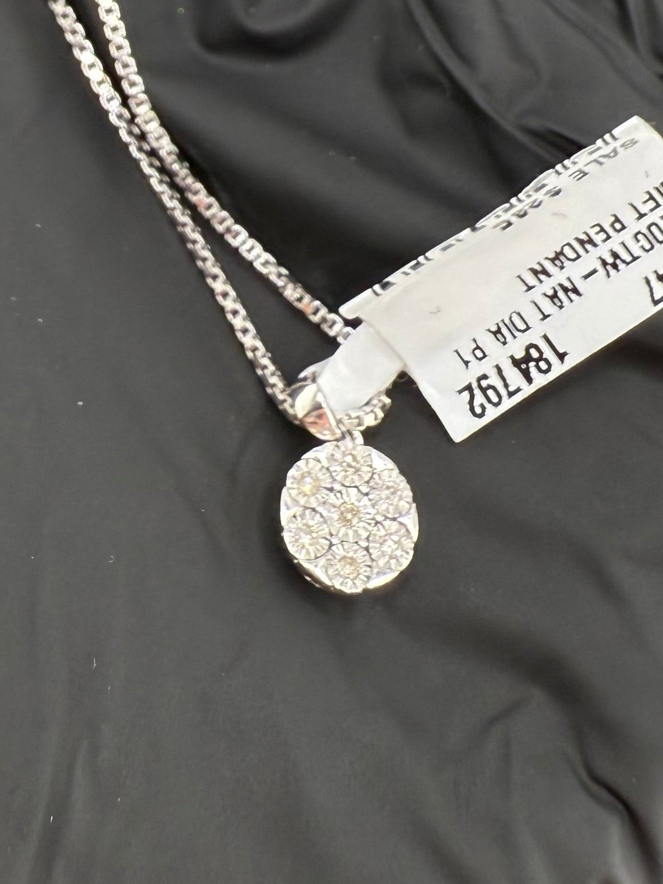 Real Diamond Pendant 1/20ctw 6mm 925 Sterling Silver Brand New