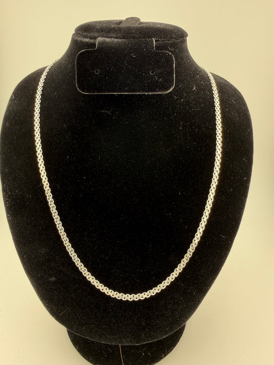 20" 3mm Bismark Link Chain 925 Sterling Silver Brand New