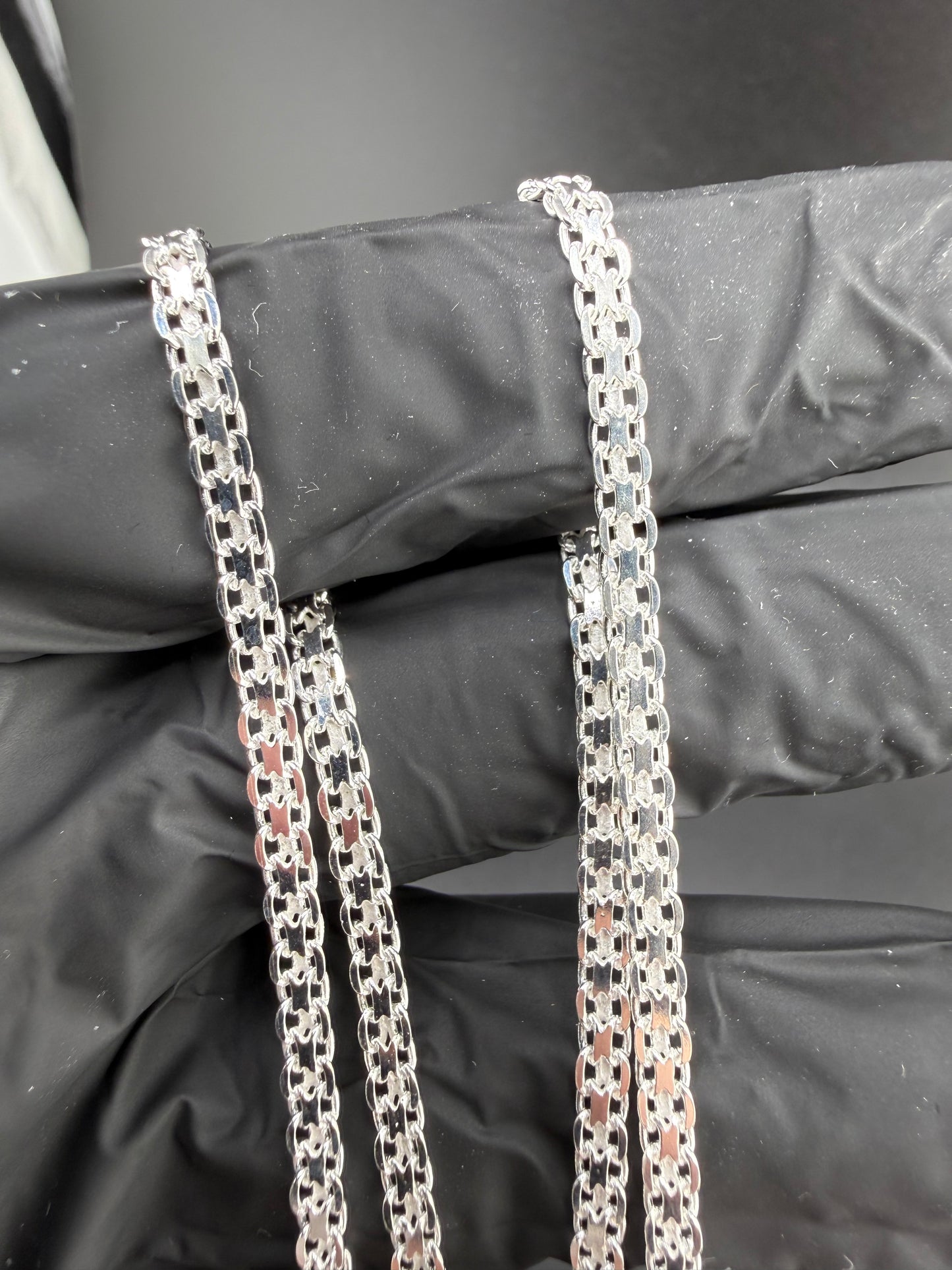 20" 3mm Bismark Link Chain 925 Sterling Silver Brand New