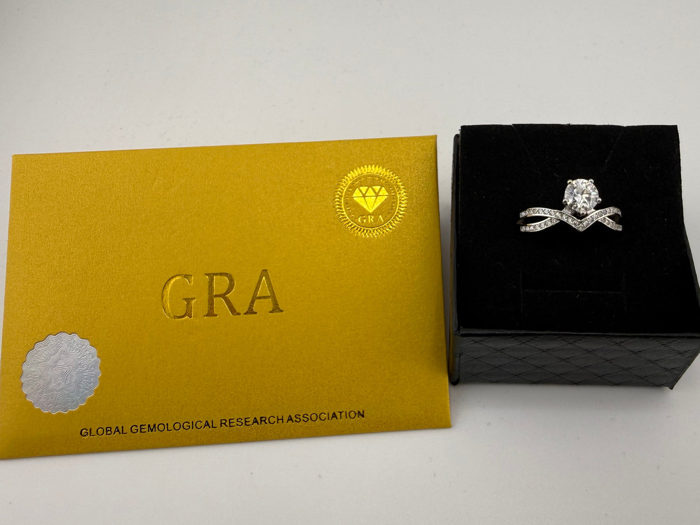 Crisscross Moissanite Ring 1ct VVS 925 Sterling Silver Size 9 Resizable Brand New