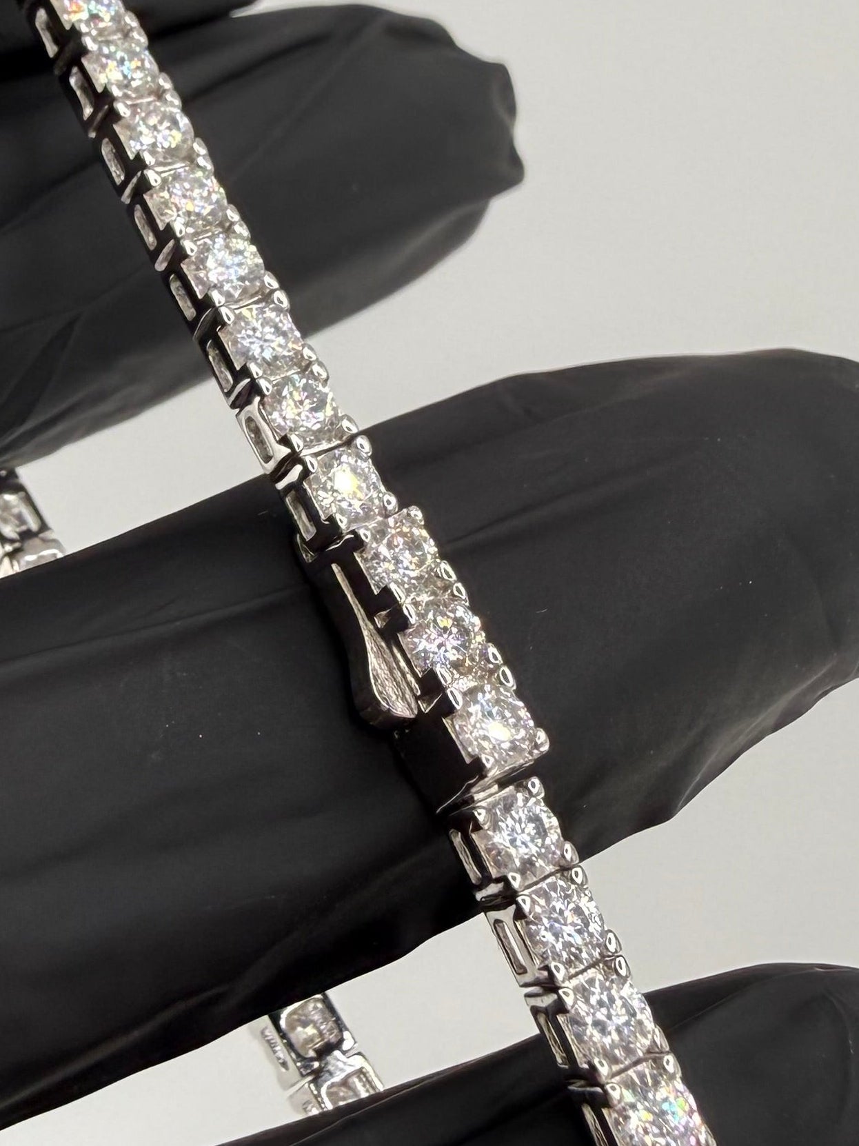 7.5" 3mm Moissanite Tennis Bracelet 925 Sterling Silver Brand New