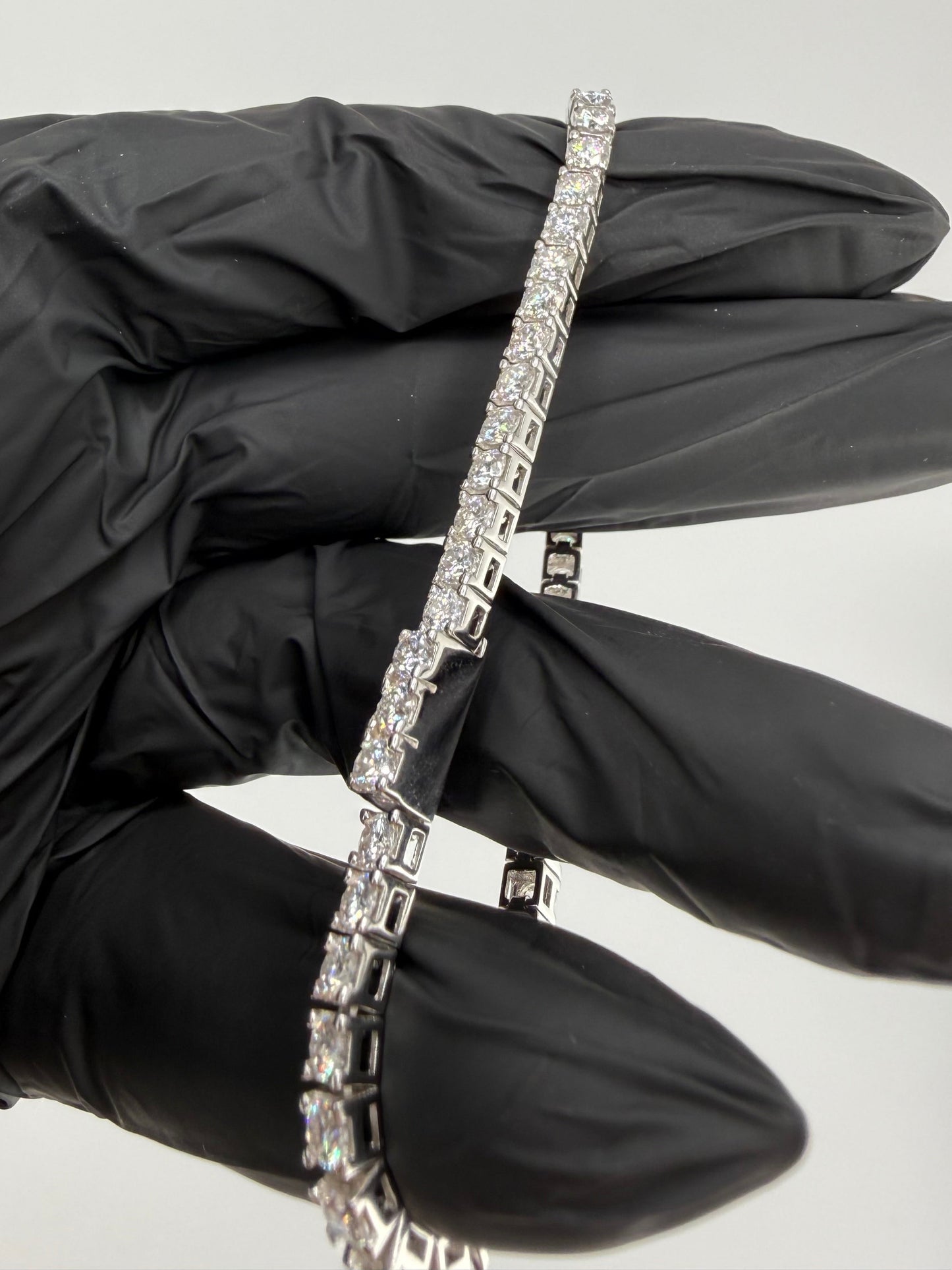 7.5" 3mm Moissanite Tennis Bracelet 925 Sterling Silver Brand New