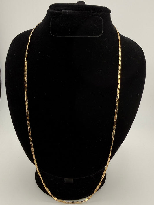 24" 2mm Valentino Chain 18K Gold Filled Brand New