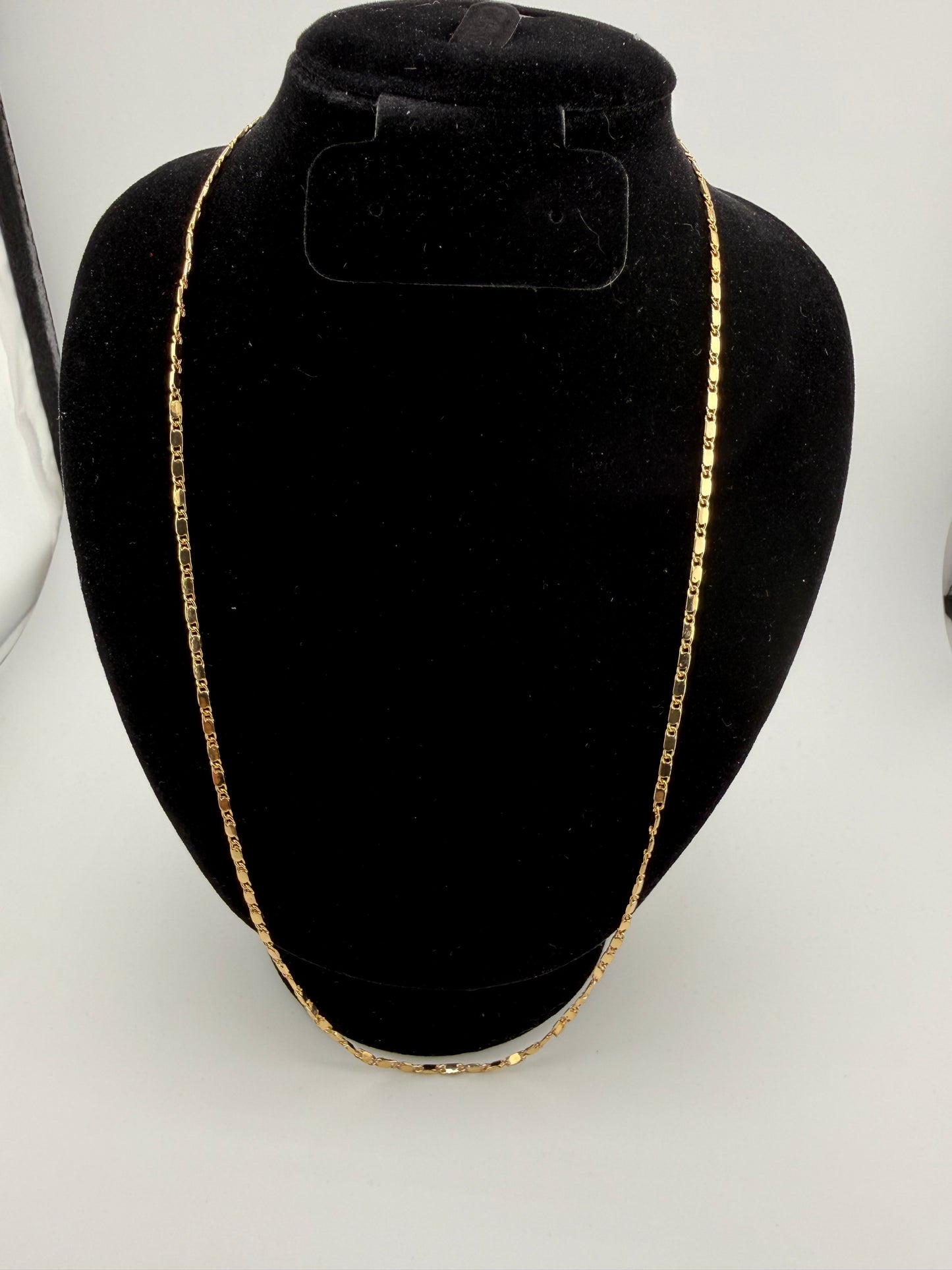 24" 2mm Valentino Chain 18K Gold Filled Brand New