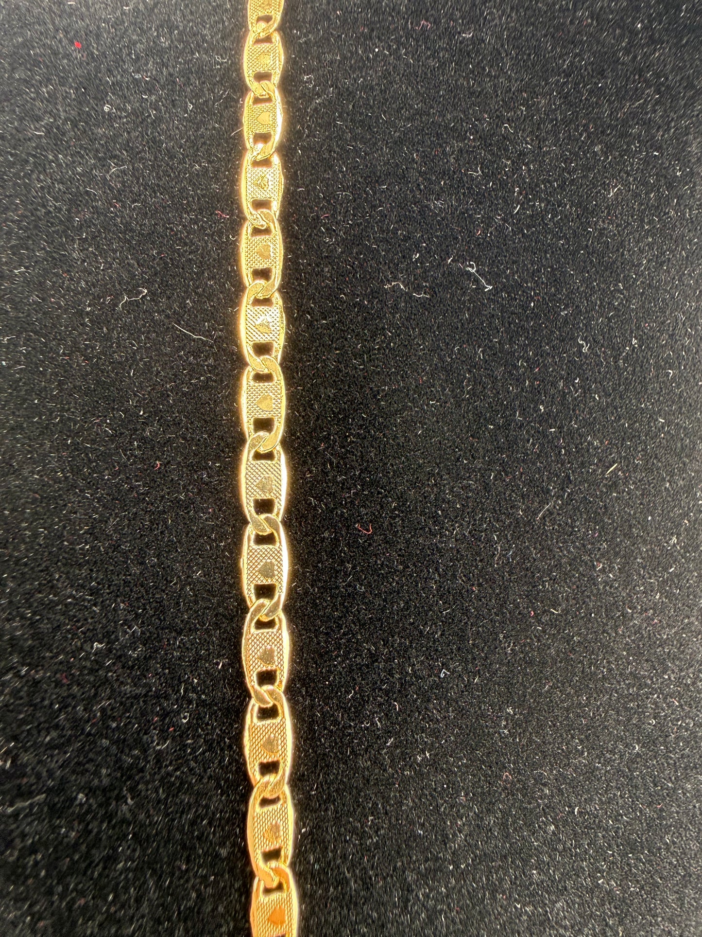 24" 3.4mm Diamond Cut Valentino Chain with Hearts 18K Gold Filled Brand New